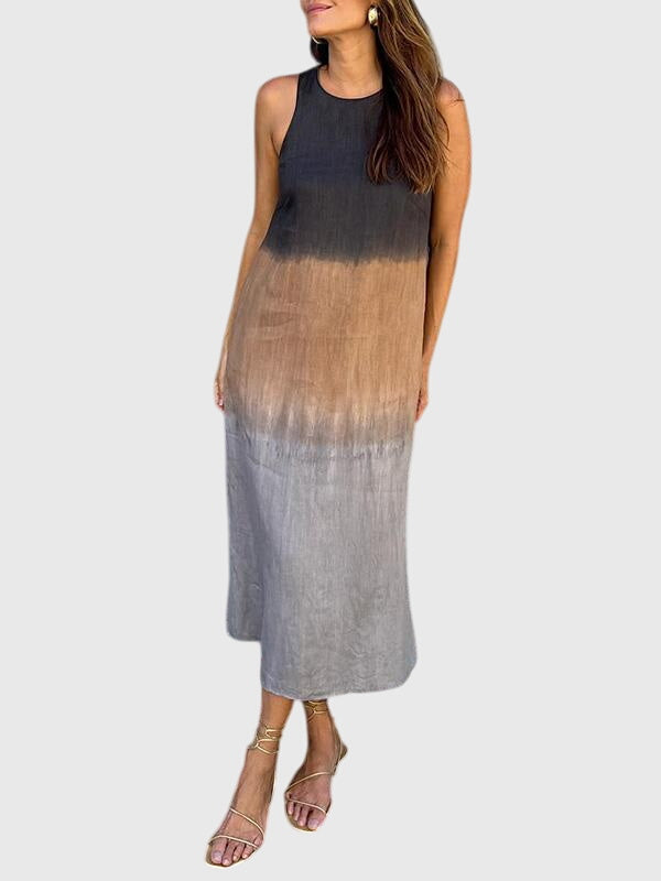 Stylish women's versatile dress featuring a unique all-over print, ideal for both casual and elegant occasions.