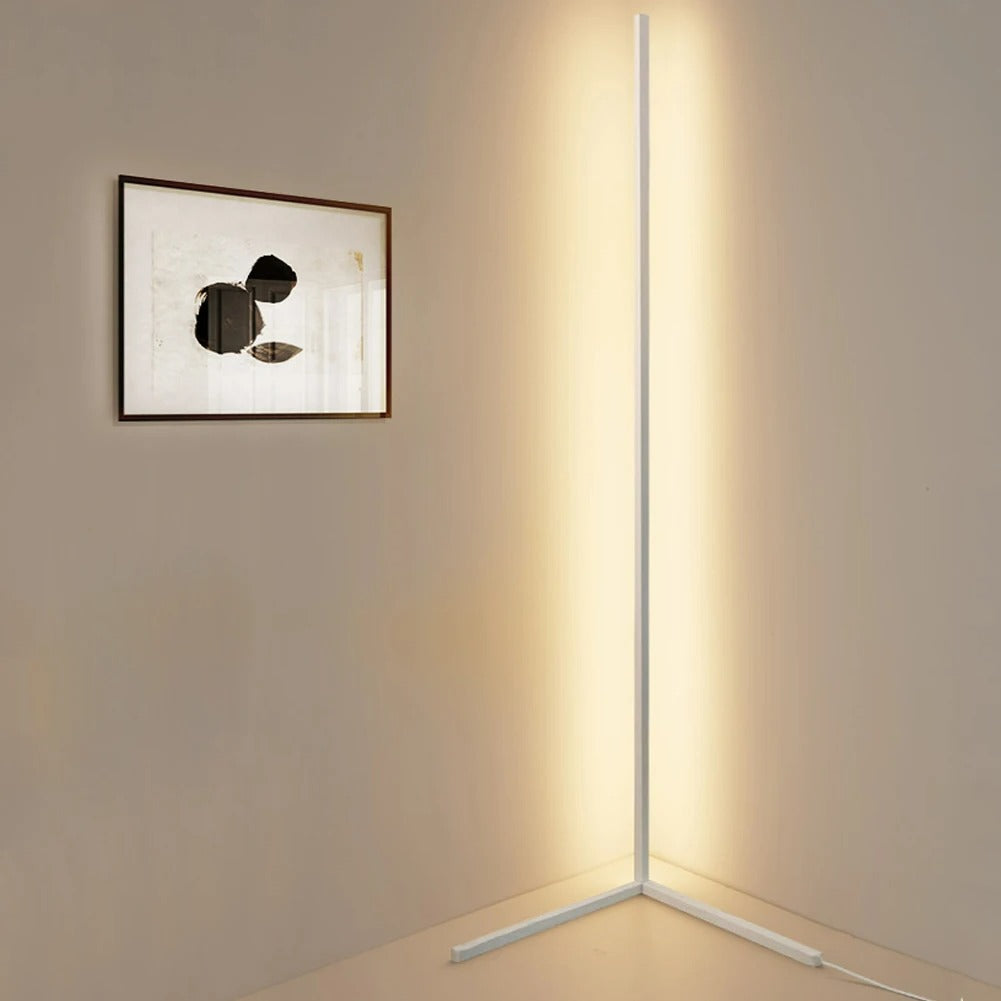 "Colorful adjustable floor lamp with remote, showcasing vibrant lighting and adjustable height, perfect for mood enhancement.