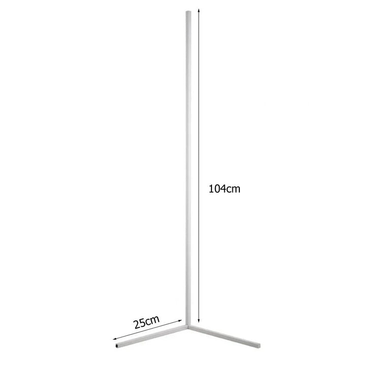 "Colorful adjustable floor lamp with remote, showcasing vibrant lighting and adjustable height, perfect for mood enhancement.