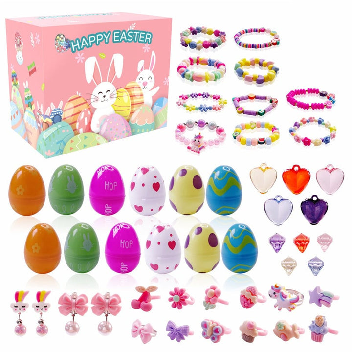 Make Easter special with these prefilled eggs, each containing unique toys & vibrant stickers