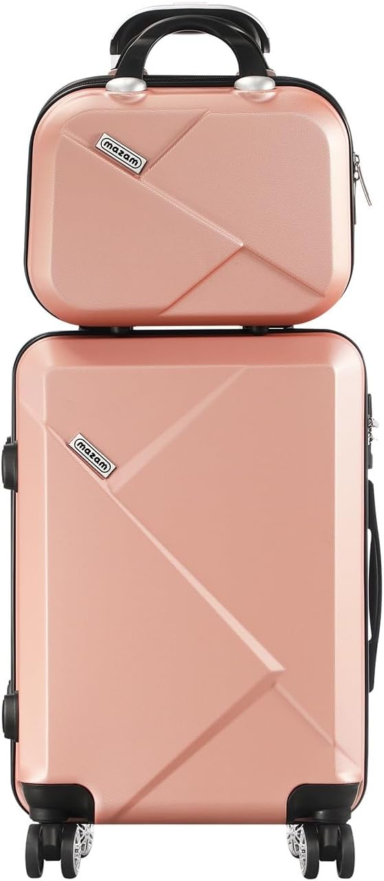Lightweight 2-piece carry-on luggage set for easy travel, includes trolley bag & spinner wheels.