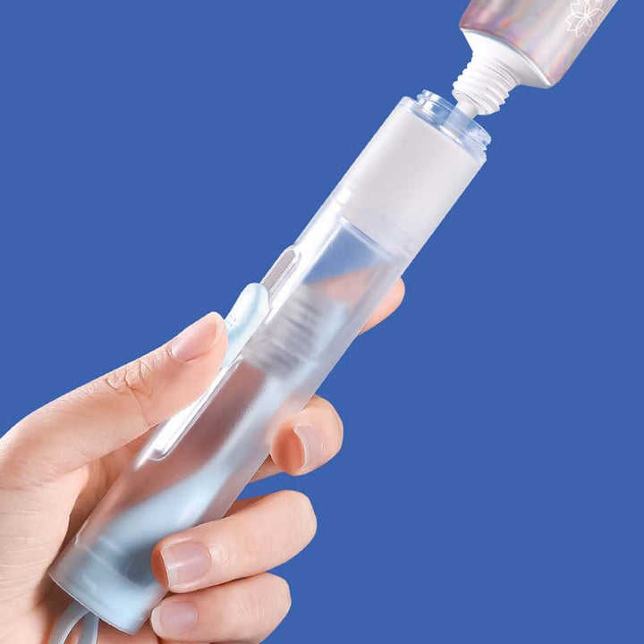 3-in-1 travel hygiene kit, white, ensuring fresh breath anywhere, a travel essential