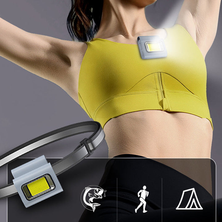 Ergonomic design of the compact COB work light, emphasizing its comfortable grip and portability