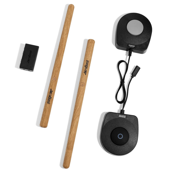 Compact RhythmoMax portable electronic drum kit for all ages, ideal for travel & practice.