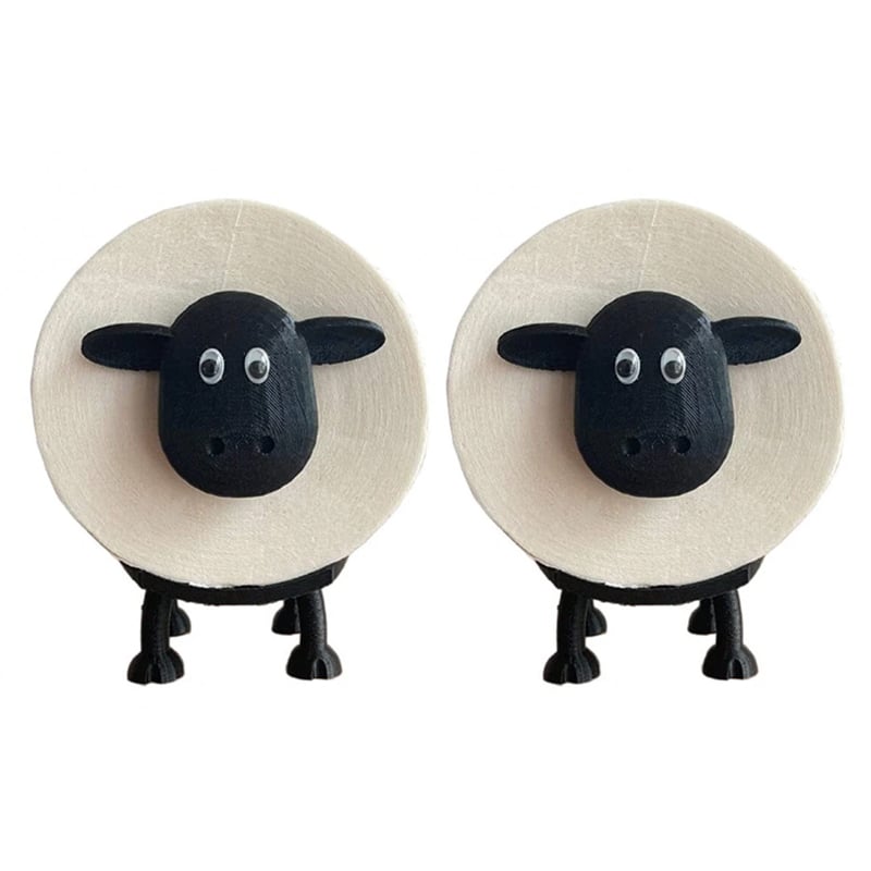 Cute sheep toilet paper holder, a whimsical bathroom accessory, perfect for novelty storage & decor
