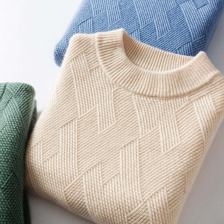 Men's Cashmere Blend Luxury Knitted Sweater