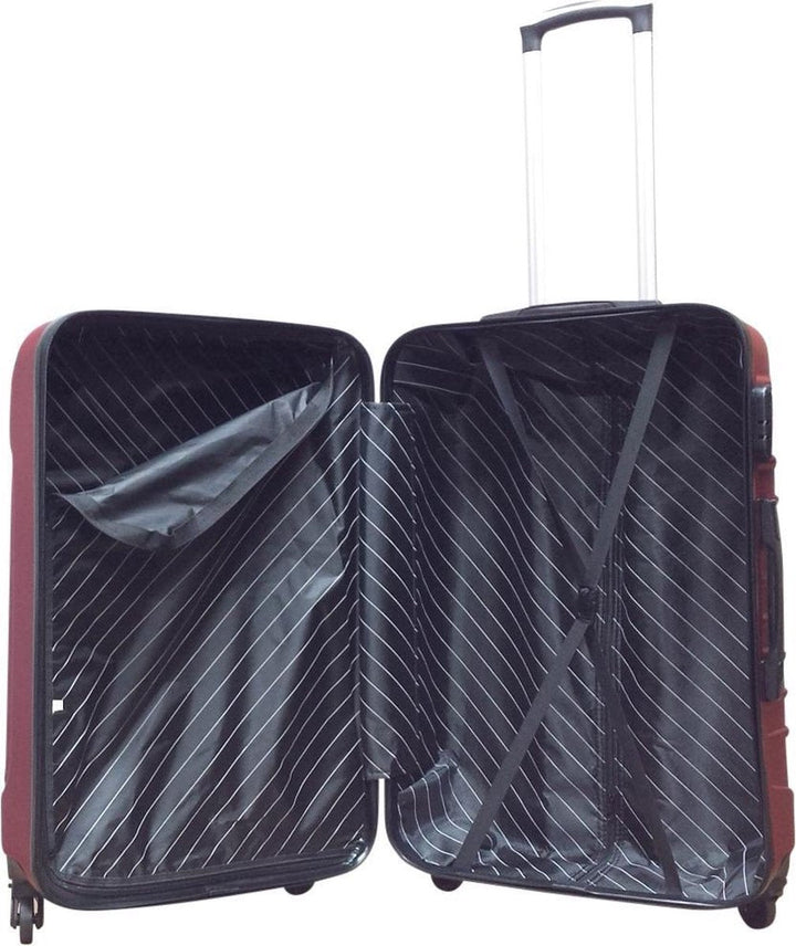 Dark blue 2-piece spinner luggage set, hard shell & wheeled for smooth, easy travel.