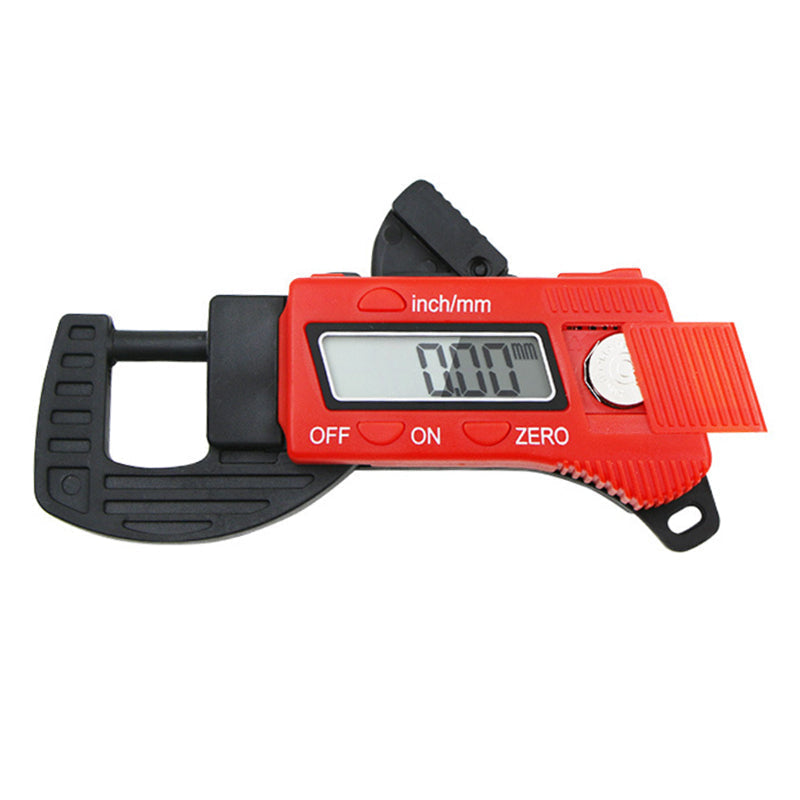 Compact digital micrometer for quick and accurate thickness checks on various materials, hand tool