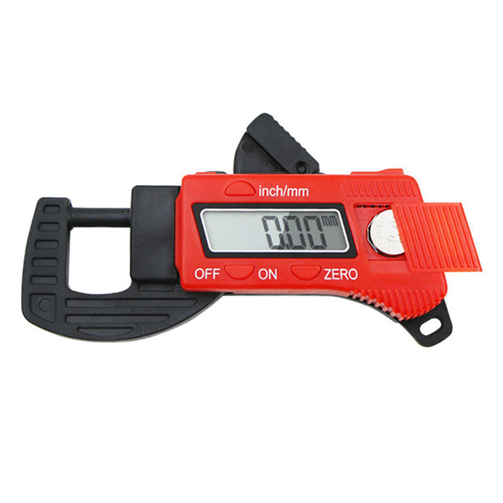 Compact digital micrometer for quick and accurate thickness checks on various materials, hand tool