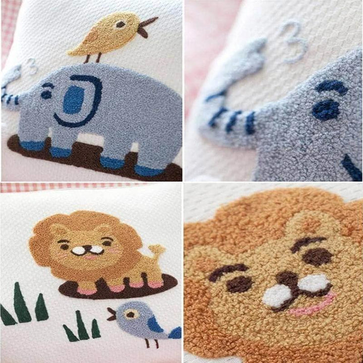 DIY Magic Embroidery Pen Set with colorful threads, a hoop, and punch needle tool for textile art