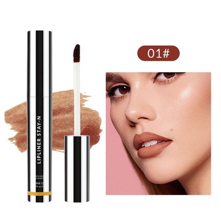 Dual-Ended Lip Liner, ideal for preventing lipstick feathering, ensuring crisp, long-lasting lip makeup & care.