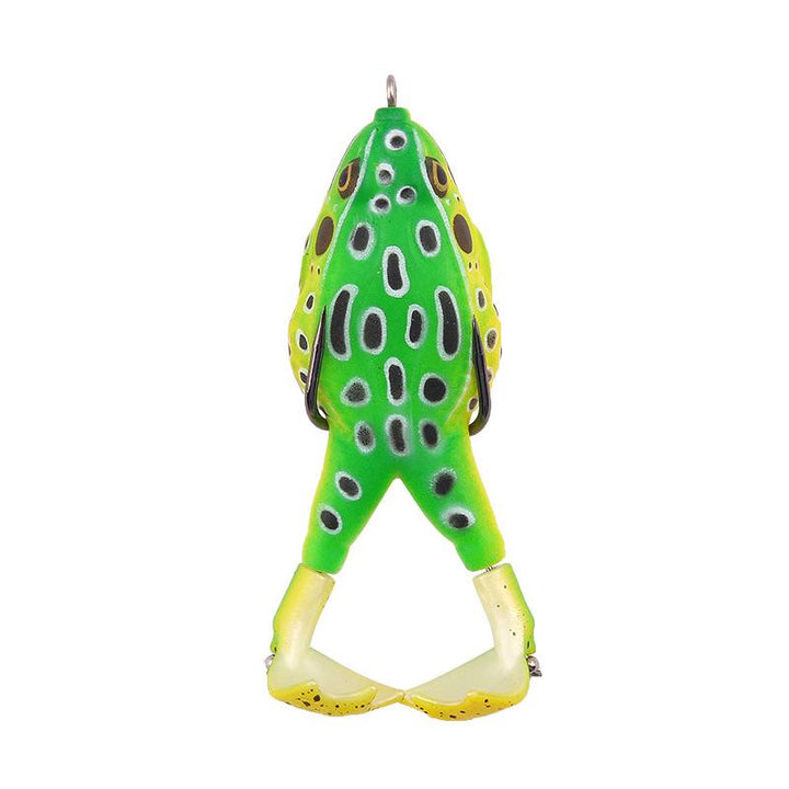 Angler's choice: weedless dual propeller frog lure, a premier topwater bass fishing bait