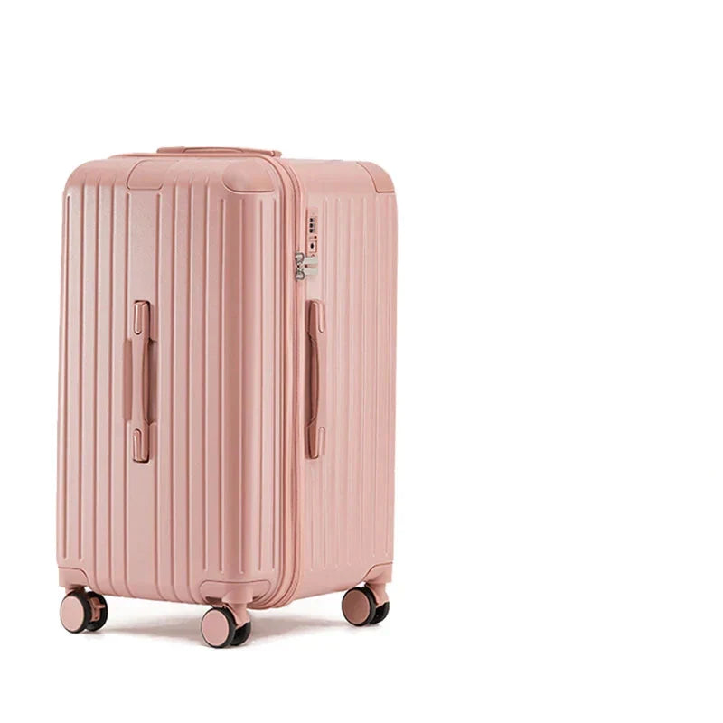 Sleek black hard shell luggage, Milano Voyager, showcasing robust design and ready for your journey.