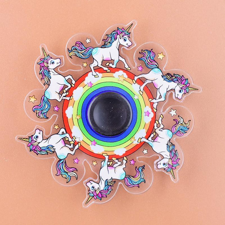 Collection of colorful Dynamic Animated Fidget Spinners, perfect as desk toys and anxiety relief gifts.