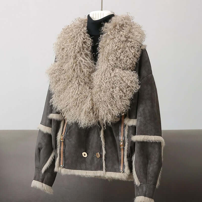 Faux Fur Collar Jacket for Women