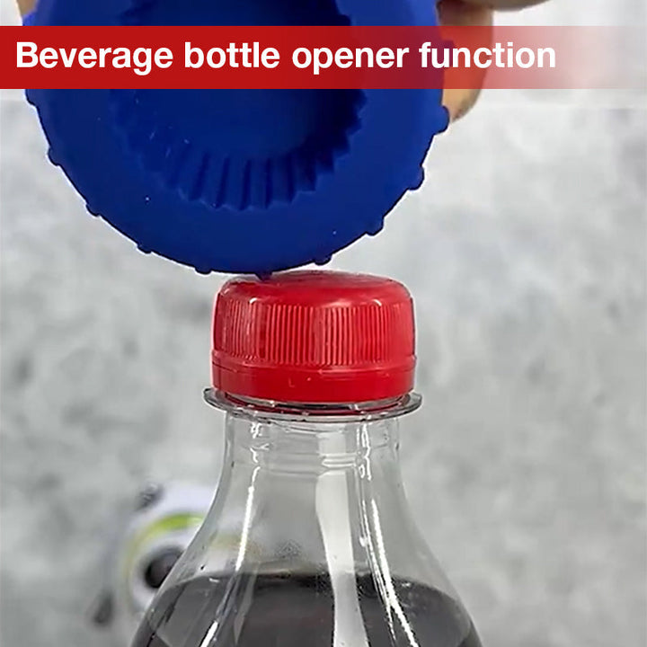 Push down bottle opener, heavy-duty stainless steel, perfect gadget for any bar