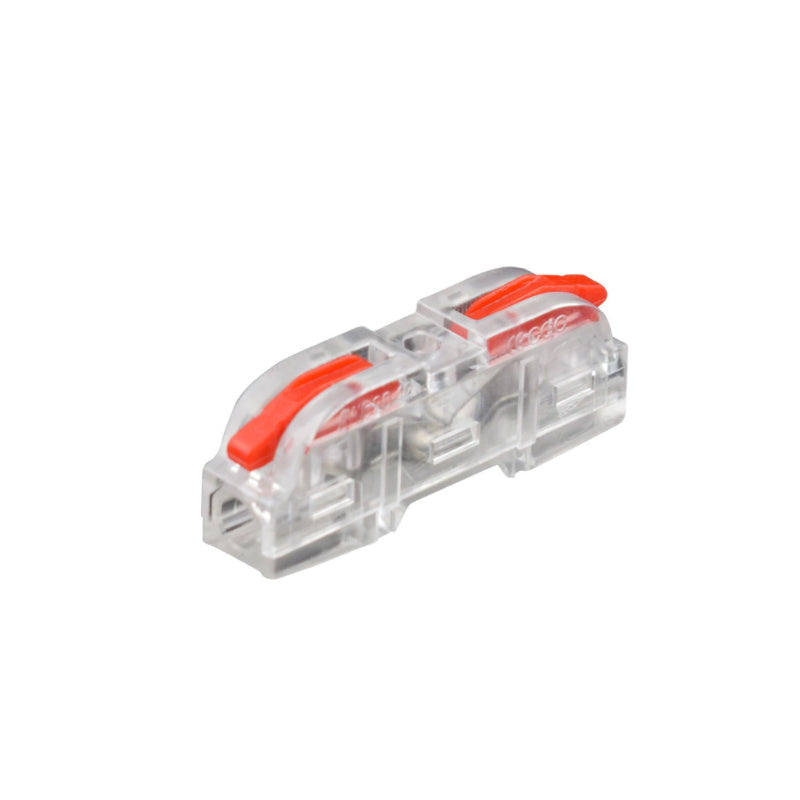 Electrical wire connector blocks organized in a toolbox, highlighting their role as a key wiring tool