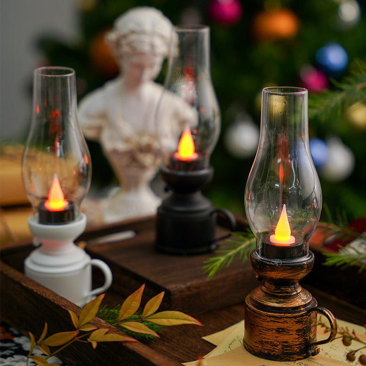 LED Oil Lamp, religious decor, altar lamp, flameless night light