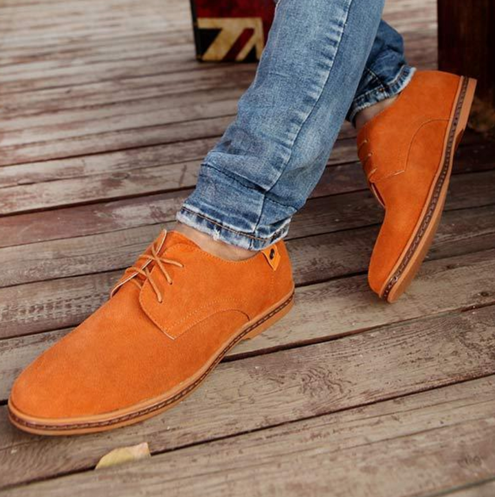 Premium men's lace-up Derby dress shoes, elegant and comfortable for both formal & smart casual occasions.