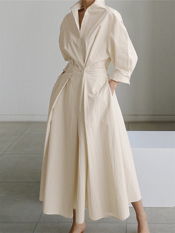 Elegant women's flowy long dress for chic summer and evening wear. Comfortable maxi style.