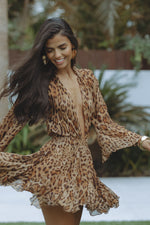 Leopard Print (Deep V-Neck)