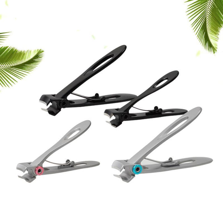 Unisex ergonomic nail clippers, stainless steel, designed for thick and ingrown toenails