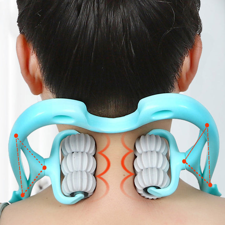 Assortment of colors for the ergonomic neck & back relief massager.