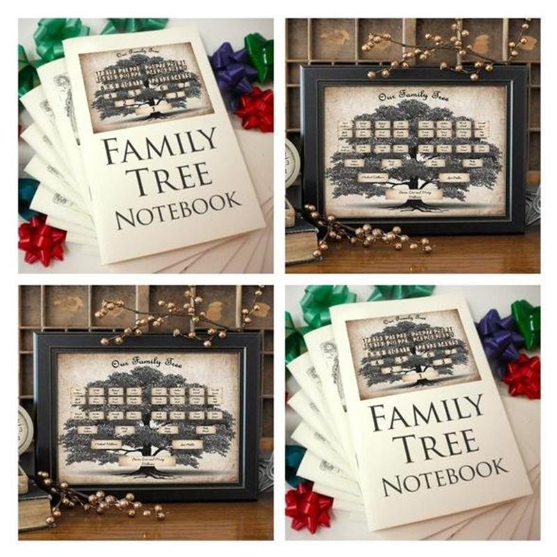 Family Ancestry Keepsake Journal, a memory book for genealogy and family history, with a classic, elegant cover.