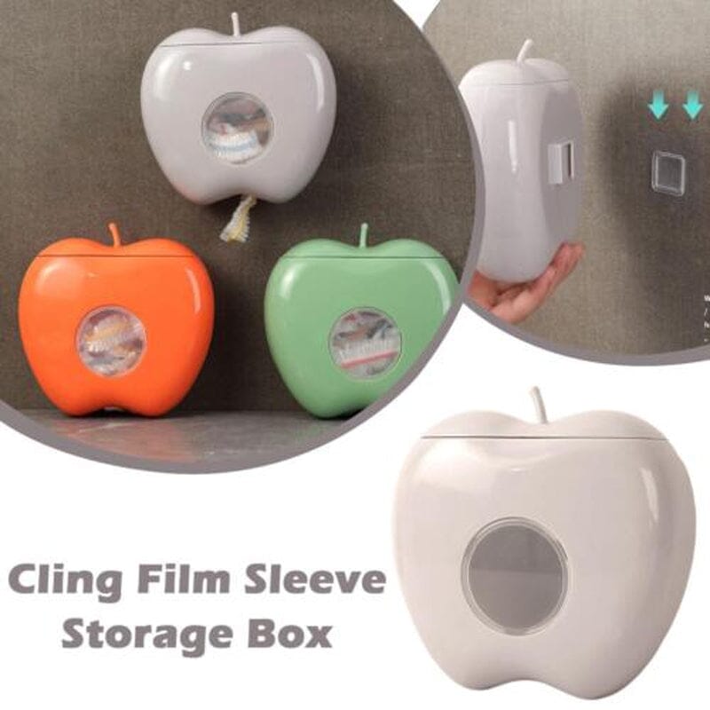 Food preservation system with dispenser and 100 elastic food wraps, perfect for an organized kitchen