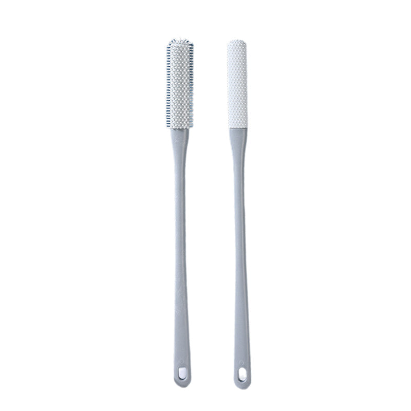Blue silicone foot cleaning and anti-itch brush set, bathroom essential