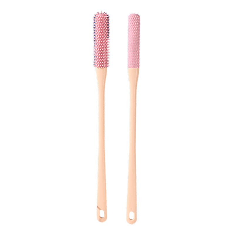 Foot brush with hanger hole for easy storage, promotes personal hygiene