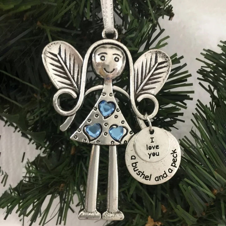 Friendship Angel ornament with a soft glow, adding warmth to holiday decor, special friend gift