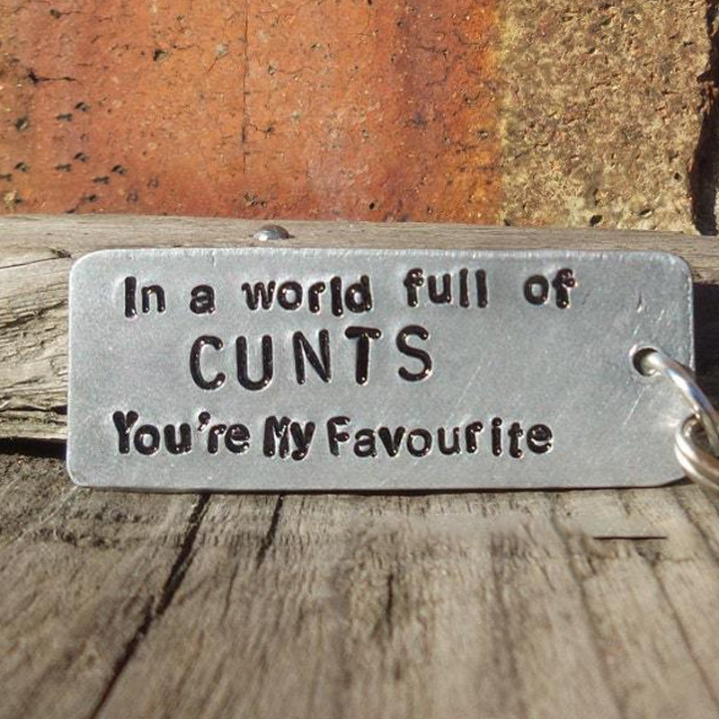 Humorous gag gift keychain, sturdy design, funny present that will get laughs