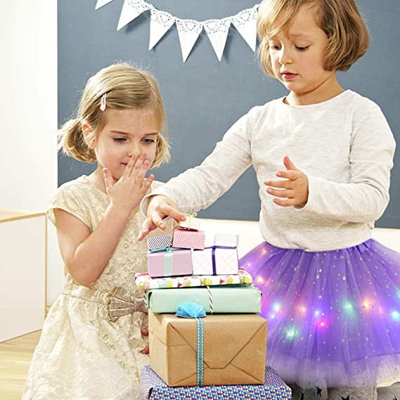 Womens' luminous LED tutu for party, costume, or rave, bright and eye-catching dance skirt
