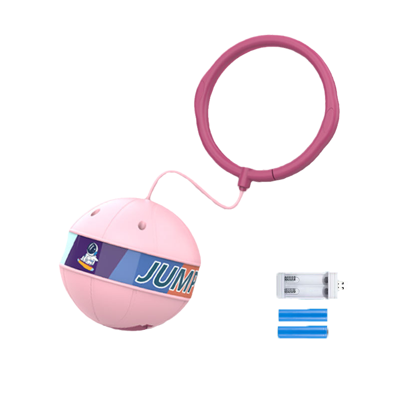 Child demonstrating coordination with a light-up skip ball, a beneficial kids activity for development