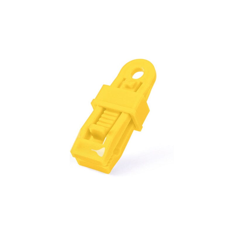 Universal tarp clips, providing superior hold for shade cloth and outdoor screens.