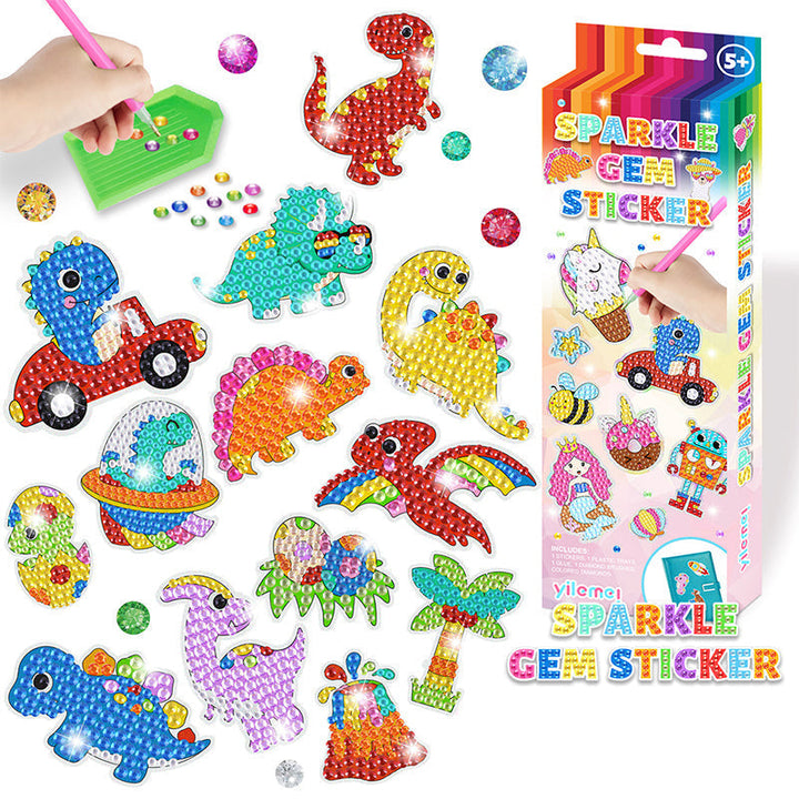 Creative children's DIY cartoon diamond painting kit, a complete art set for engaging and educational play