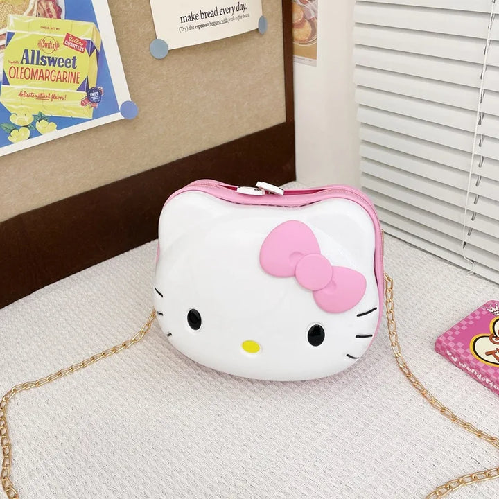Kids' colorful hard shell luggage with organizer bag. Perfect for travel, sleepovers & trips.