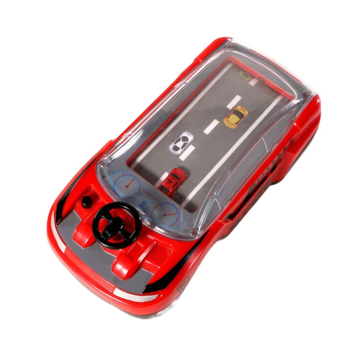 Child reaching for a lever on the Interactive Car Adventure Game, demonstrating hands-on engagement, play learning