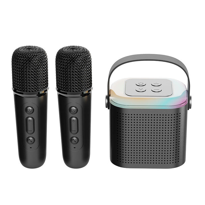 Kids' party essential: mini karaoke machine with long-lasting battery life.