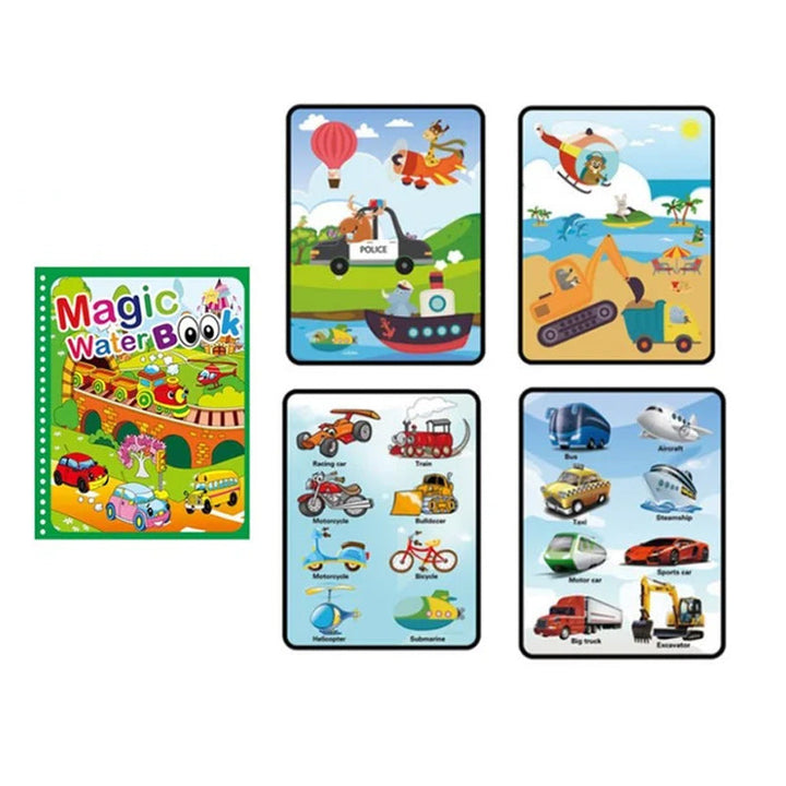 Kids' educational drawing toy: Reusable Magic Water Coloring Book for skill development