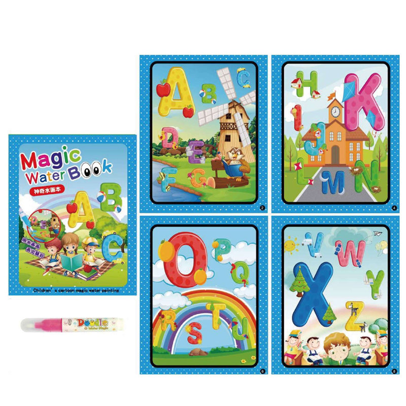 Magic Water Coloring Book with a vehicle theme; cars and trucks appearing as water dries