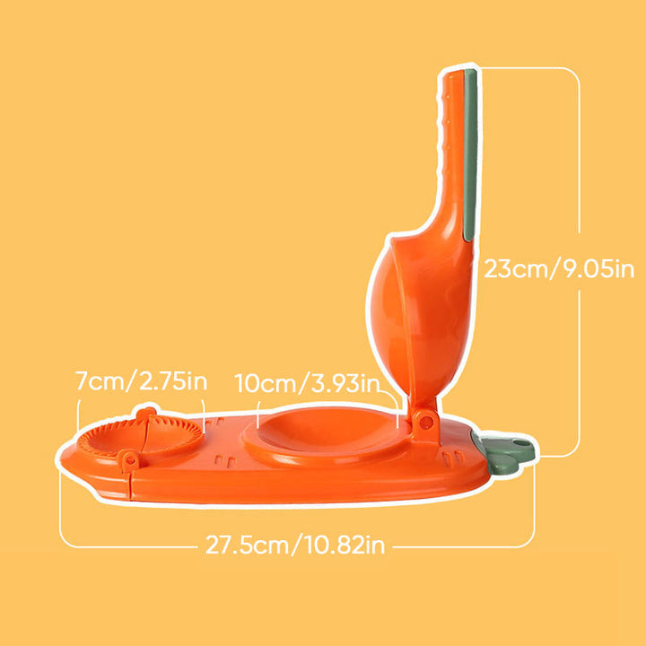 White manual dumpling maker, a durable PP material dough press for consistent results