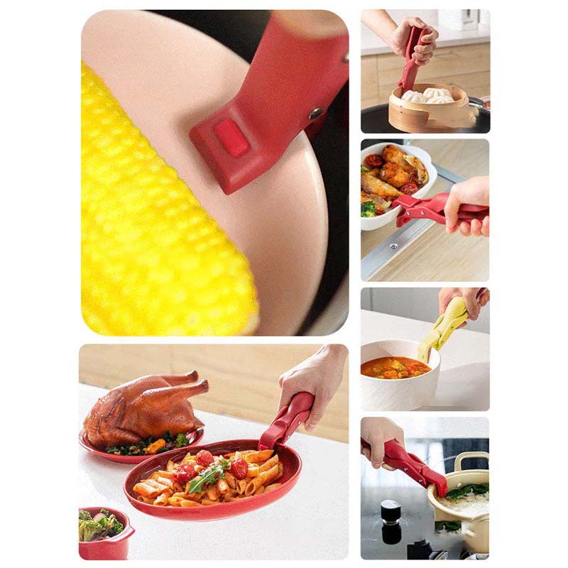 Set of two anti-scald bowl clips, perfect for handling larger or heavier kitchen items.