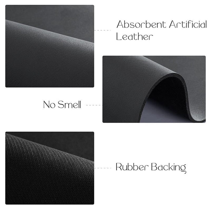 Large kitchen countertop protector mat, gray, perfect for air drying pots and pans