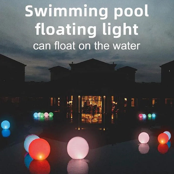 Detail of the durable, waterproof material of the LED luminous beach ball