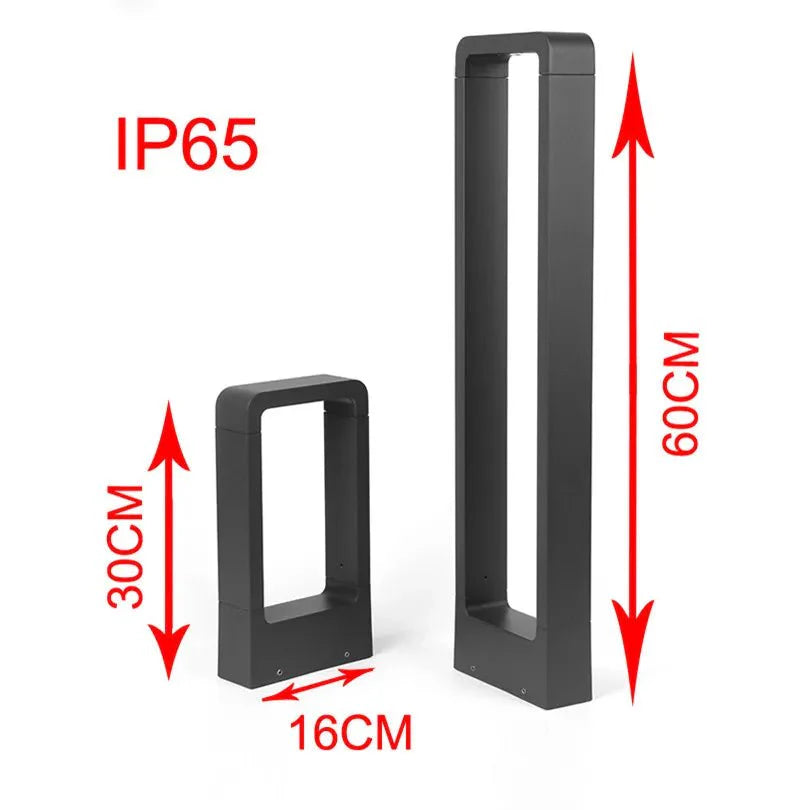 "LED waterproof garden ground light, IP65; sleek design, outdoor lighting for pathways and driveways, cast aluminum, durable.