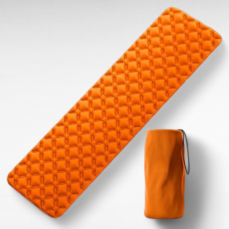 Lightweight inflatable sleeping pad for camping, hiking, and comfortable travel.