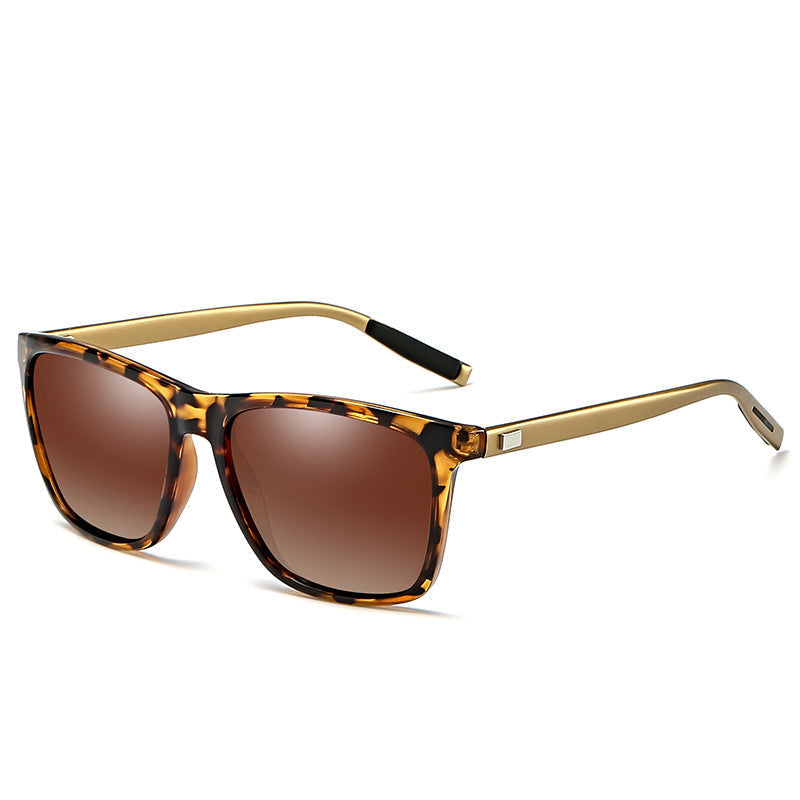Men's photochromic sunglasses with durable aluminum magnesium frame for all-day wear