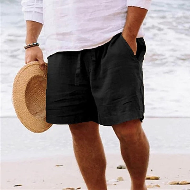 Versatile men's summer chino shorts, drawstring waist, relaxed fit, perfect for casual wear.